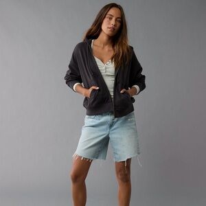 AE Fleece Zip-Up Hoodie-sz medium